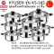 House Worth, 16-piece stainless steel kitchen utensils, stainless steel pots with a kitchen coat set / Stainless Stell Cookware model KS-16S.