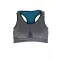 Sport Bra Double Layer lingerie, comfortable to wear - gray/blue (Size S)