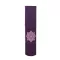 Yoga mat bags There is a zipper in front. And there are 4 dark purple holes