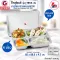 ThaiBULL, 4-hole stainless steel tray tray with Food Tray, TBSS-4L (Stainless Stell 304), no free gift.
