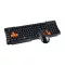 MD-TECH คีย์บอร์ด (2in1) USB (KB-333/M-94) Black