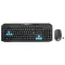 NUBWO Keyboard (2in1) Wireless (NKM500) 'Twin Buster' Blue