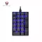 Motospeed K23 Keyboard Usb Wired Numeric Mechanical Keyboard 21 Keys Blue Backlight Keyboard With Outemu Blue Switch Usb Type-C
