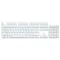 AULA ABS MECHANILAL 2 Color Keycap 106 Gray Key + high quality white color that can be removed. Light Transmission Keycap Universal Mechanical Keycap