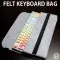 Soft Felt Keyboard Carrying Case Bag For Planck Preonic Gh60 Xd64 Tada68 87 104 Va68 K65 K70 K95 3000 3494