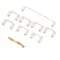 Pcb Mounted Screw-In Clear Gold Plated Cherry Stabilizers Satellite Axis 6.25u 2u For Mechanical Keyboard Modifier Keys