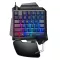 One Hand Gamer Keyboard Mini Backlit Keyboard Mechanical Keyboard Wired Keypad Single Handed Ergonomic Gaming Keypad for PUBG