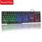 Wired Gaming Keyboard Rgb Backlit Keyboards Usb 104 Keycaps Russian Keyboard Waterproof Computer Game Keyboards Russian English