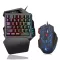 HXSJ Mini One-Hand Mechanical Keyboard Gaming Keyboard V100 35 Keys Colorful Backlit Game Keyboard for PC Computer Android
