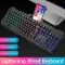 Wired Led Gaming Mechanical Keyboard With Backlight Phone Holder Illuminated Ergonomic For Office Home Desk Pc Computer Gamer
