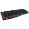 AK-600 Gaming Keyboard 104 Keycaps RGB Backlit Mechanical Keyboard Game Keyboards with RU Sticker for PC Lap Computer