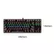 Professional Ultra-Slim Mechanical Keyboard 917-10 For Home Office 87 Key Usb 2.0 Wired Backlight Mechanical Gaming Keyboard