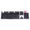 104 Keys Layout Low Profile Keycaps Set for Mechanical Keyboard Backlit Crystal Edge Design Cherry MX with Key Caps Puller