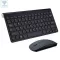 Mini Multimedia Full-Size Keyboard Mouse Combo Set 2.4g Wireless Silent Keyboard and Mouse for Mac Notebook Lap Desk PC