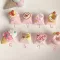 Pbt Keycap Pink Cute Cake Keycap Transparent Cartoon Custom Keycap Suitable For Game Mechanical Keyboard