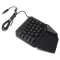 Gaming Keyboard Professional One/single Hand Usb Wired Keyboards Esport Gamer Keyboard For Lol Dota 2 Desk Lap