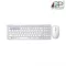 Keyboard & Mouse (Wireless Mouse Key Board) Multi-Mode Bluetooth 3.0/ 4.0 model 9300M (Black, White)