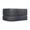 Logitech Ergo K860 keyboard wireless BT with palm sheets, notebooks, business offices