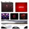 Ruicaica Maiyaca Non Slip Pc Funny Msi Logo Keyboard Gaming Mousepads Size For 18x22cm 25x29cm Rubber Mousemats
