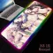 MRGBEST Anime Girl Demon Slayer Kimetsu no Yaiba RGB Mousepad Big Lighting Waterproof with SWN EDGES DESKMATS for Games