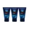 Vaseline Men Oil-control Face Wash Blue 50 g x 3.วาสลีน ฟอร์เมน ออยล์ คอนโทรล เฟซวอช โฟม ขนาด 50 กรัม แพ็ค 3 หลอด